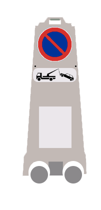 Location panneaux de stationnement B6A1 et mise en fourrière M5A