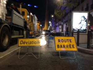 location de panneaux de signalisation temporaires de chantier