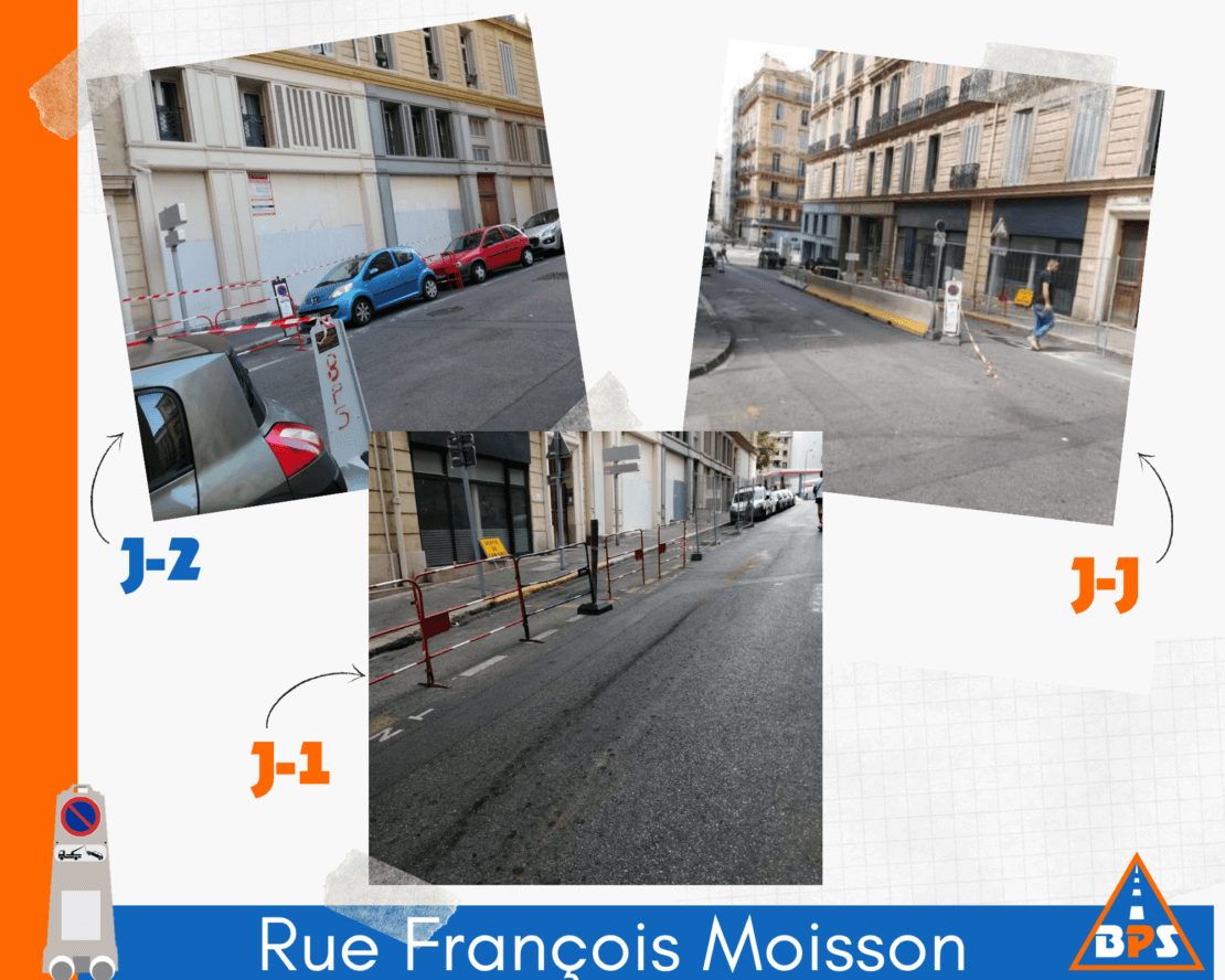 Travaux rue François Moisson Marseille