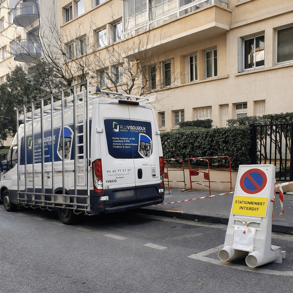 Réservation stationnement menuisier centre-ville